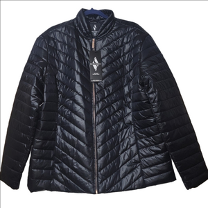 SKECHERS GOWALK GOSHIELD SHINE JACKET 2X NWT Puffer Black Lightweight